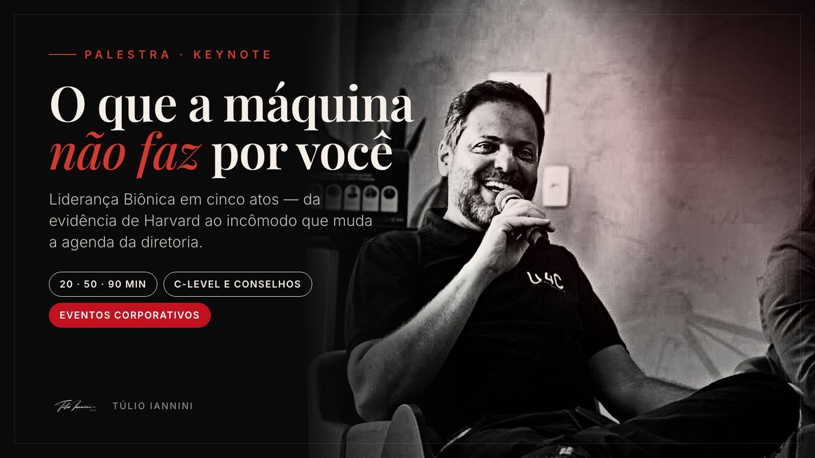 Palestra Liderança Biônica — o que a máquina não faz por você